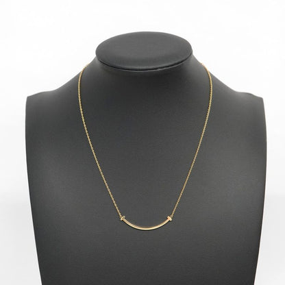 Tiffany & Co Necklace T-smile Small 18K Yellow Gold Yellow Gold Ladies