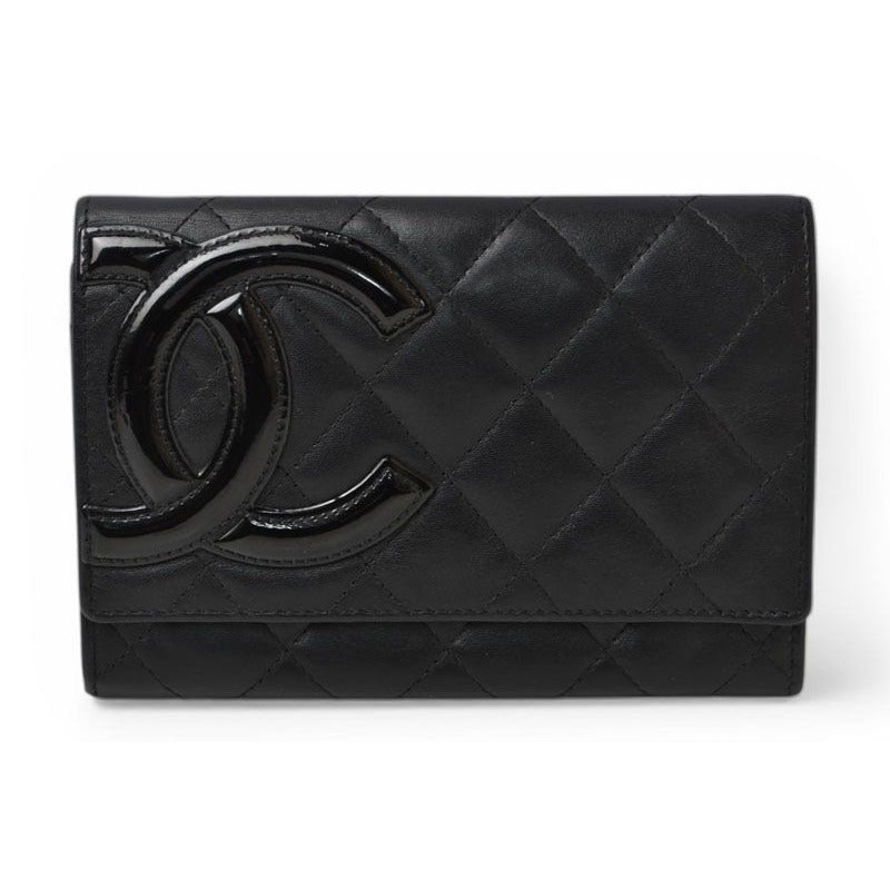 Chanel Wallet Bifold Fold Cambon Black — view 2