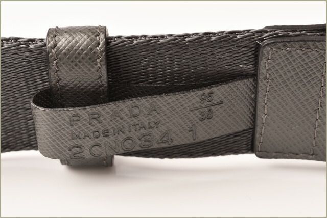 Prada Belt For Men And Women 2cn034 Nastro Nylon Canvas Grafitte Arancic Gray