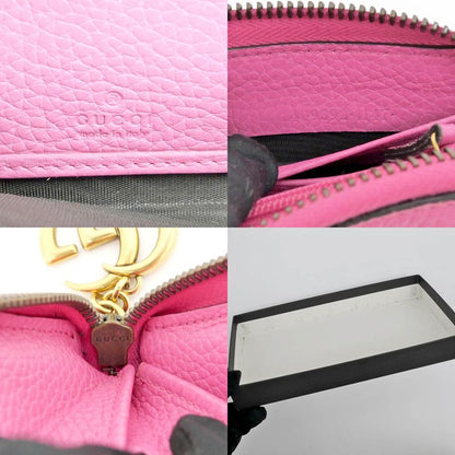 Gucci GG marmont Zip Around 409392 1147 Pink Long Wallet