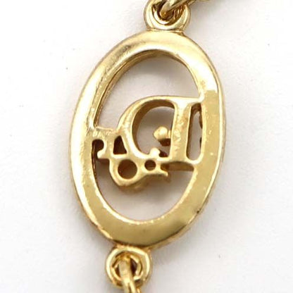 Christian DIOR Bracelet Logo Gold Color Approx 2.7g Accessory M282-2
