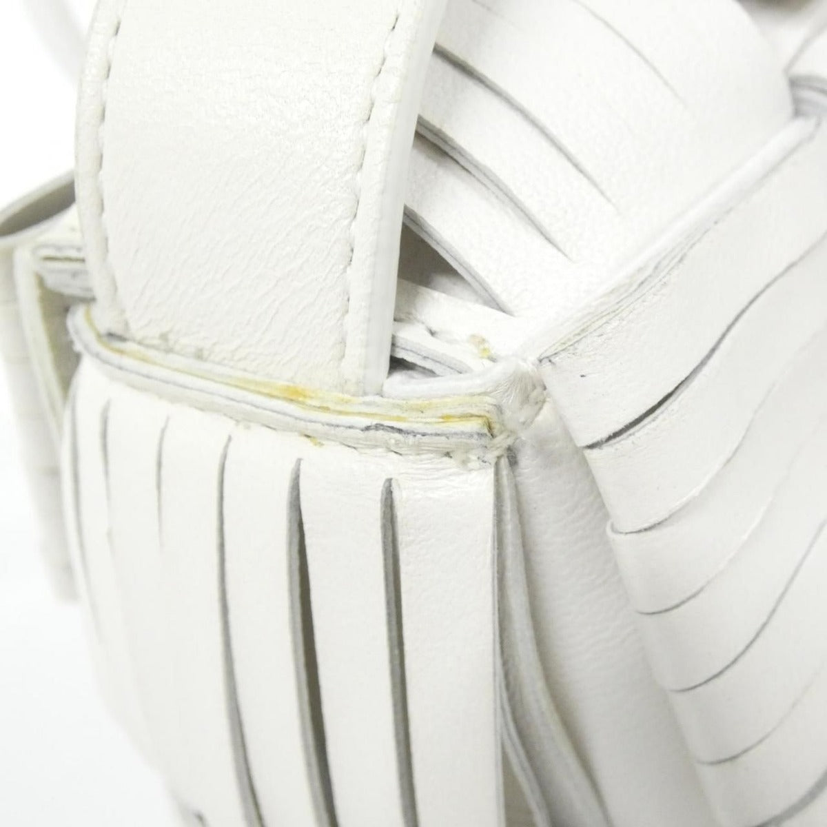 Bottega Veneta Shoulder Bag Leather White — view 7