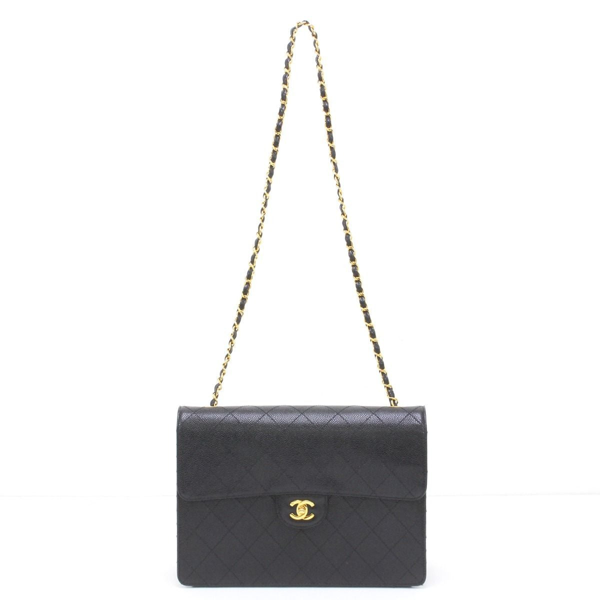 Chanel Caviar Leather Stitch Shoulder Bag