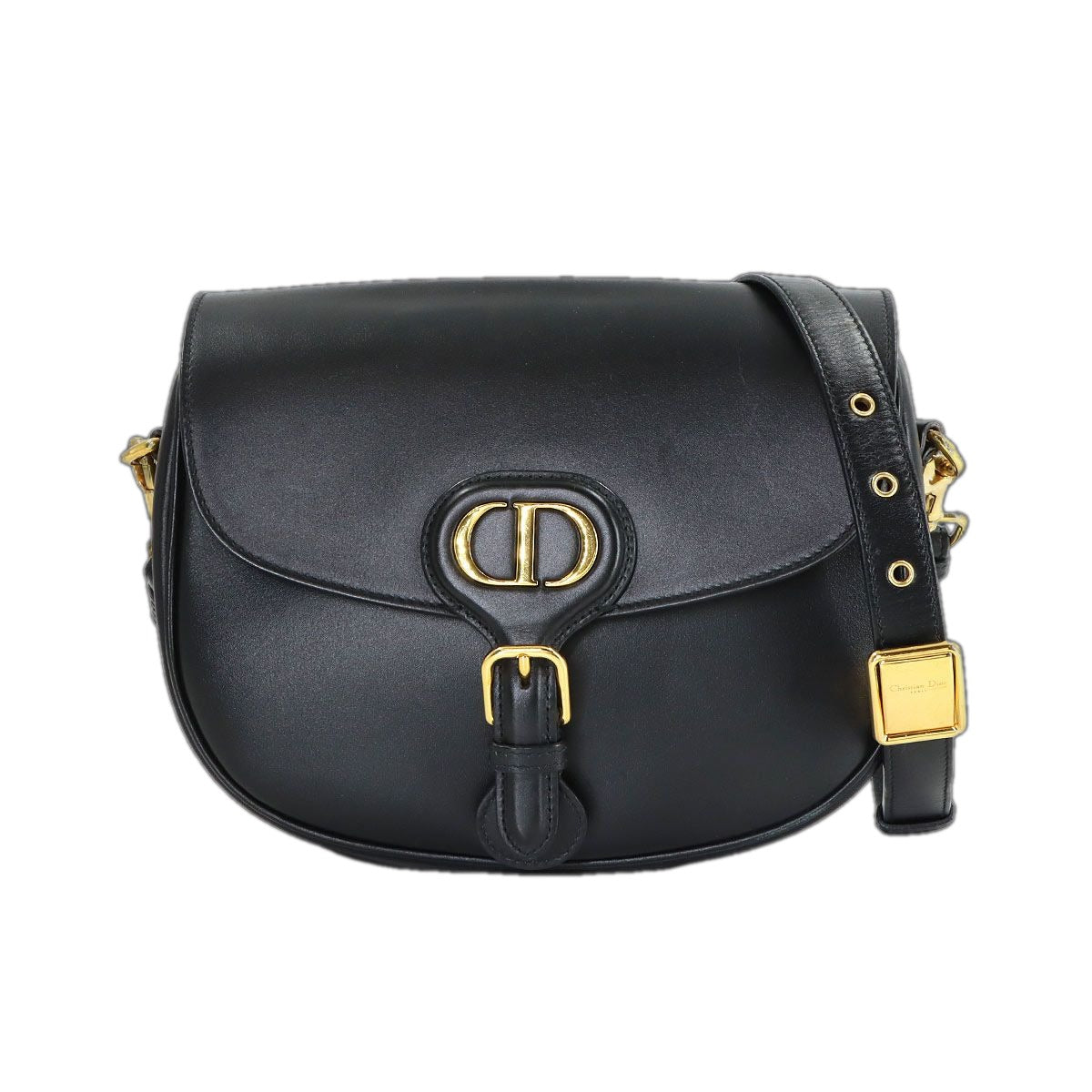 Dior Bobbi Shoulder Bag Leather Black Gold
