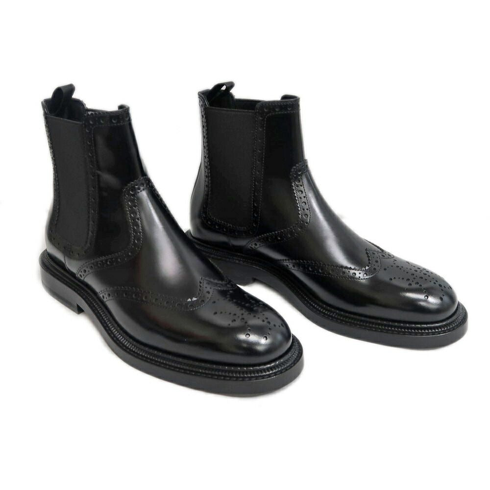 Hermes Short Boots Legacy 38.5 Black Leather Shoes — view 2