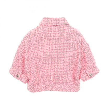 Chanel CC Logo Button Tweed Jacket — view 2