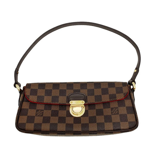 Louis Vuitton Ravello PM Shoulder Bag Damier Ebène N60007 Brown Gold Hardware