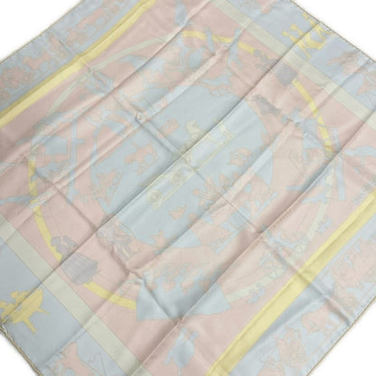 Hermes Scarf Carré 90 Light Pink × Light Blue × Multi JEUX D'ombres