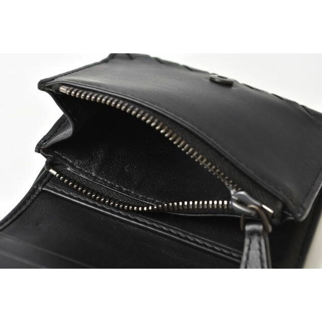 Bottega Veneta Mini Wallet Trifold Men Women Intrecciato — view 8