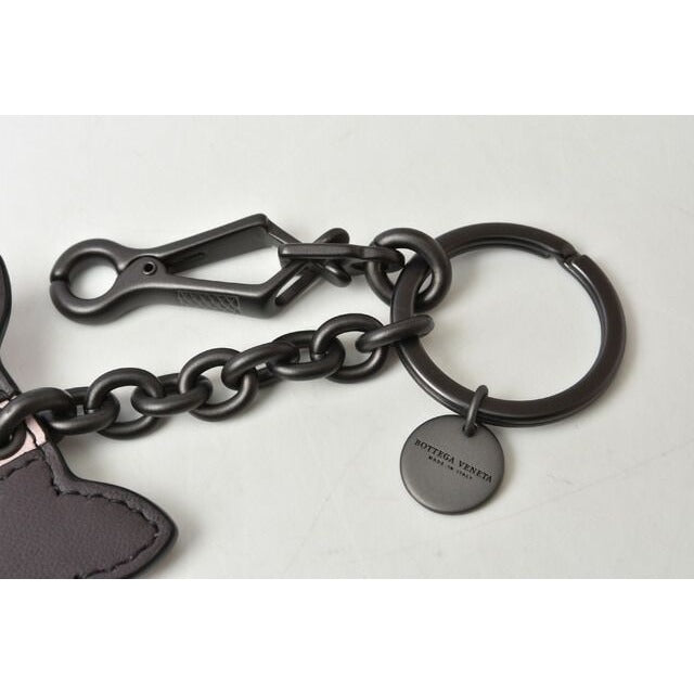 Bottega Veneta Key Ring Holder Bag Charm Cat Peach Plum — view 3
