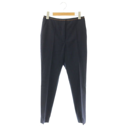 Hermes Wool Pleated Tapered Pants 34 Navy ES