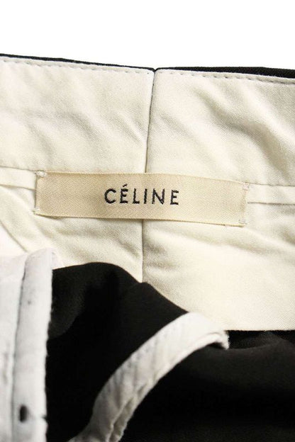 Celine 2 1M20 5480 Side Zip Long Pants Women 36