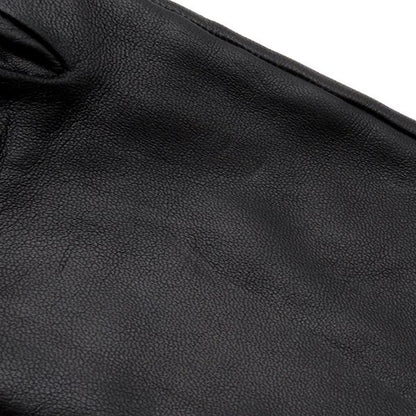 Hermes Gloves Leather Black #6.5 Gold Hardware Black Bolide Kelly [box