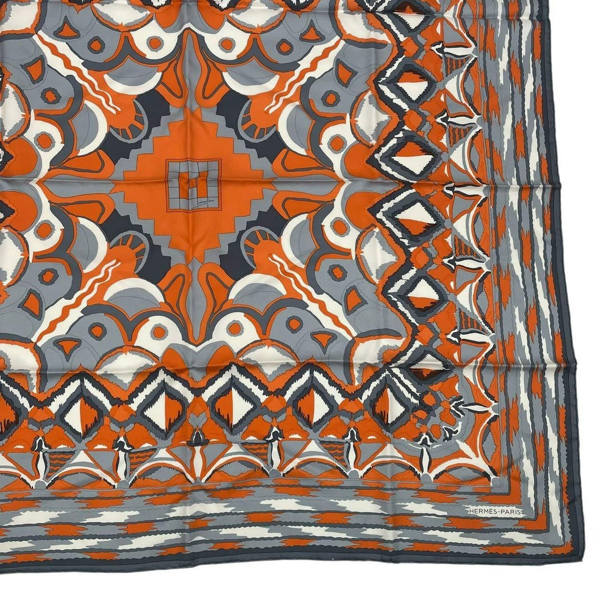 Hermes Scarf Silk Carre 90 Ginza Store Opening Commemoration Limited — view 5