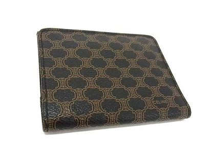 Celine Macadam Pattern PVC Trifold Wallet Billfold Coin Purse Ladies