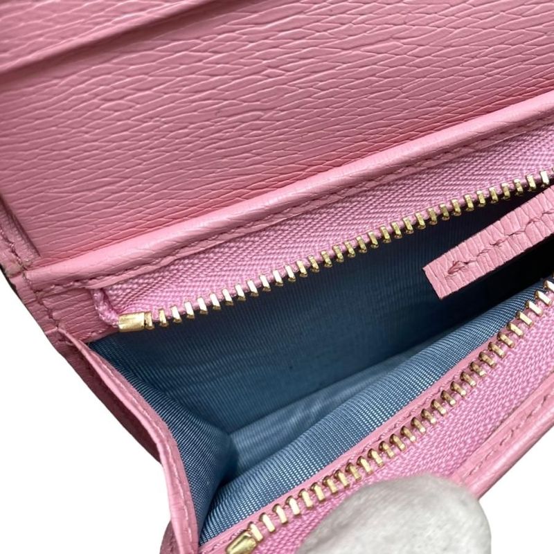 Gucci Bifold Wallet Bananya Collaboration 701009 Leather Pink Blue Yellow Gucci