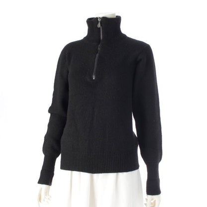 Chanel 96A Cashmere Back Logo Deca Coco Mark High Neck Knit Sweater Top