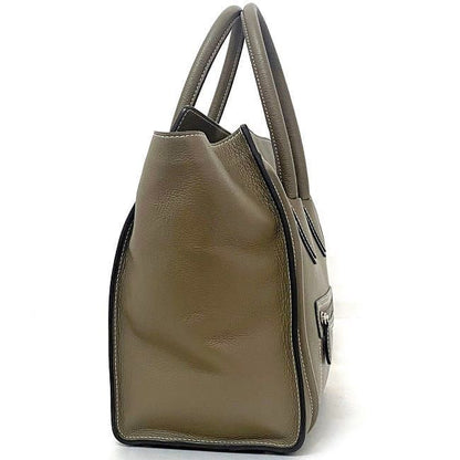 Celine Tote Bag Luggage Mini Shopper Beigegray