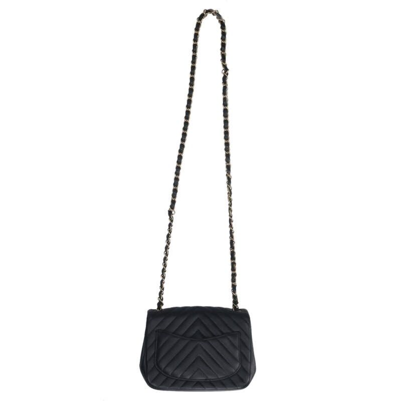 Chanel A35200 Mini Matelasse 17 Chevron Lambskin Chain Shoulder Bag Women 17