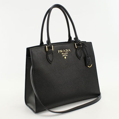 Prada 2WAY Handbag Saffiano Leather Pr87434 Tote Bag Leather 2WAY Handbag Ladies