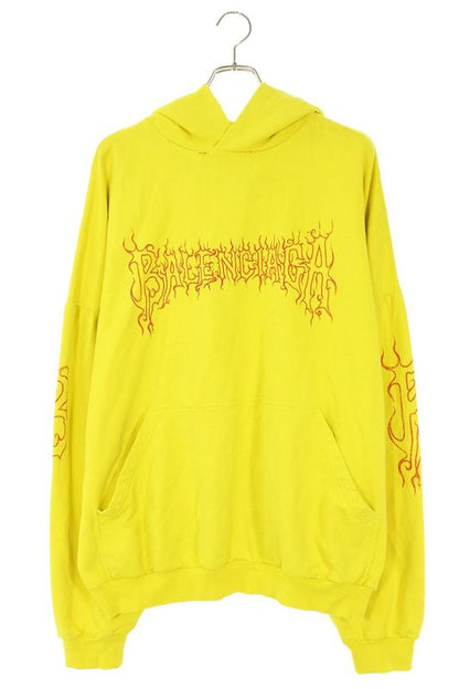 Balenciaga 24SS 761458 Tpvn7 Fire Logo Print Hoodie Men's 2
