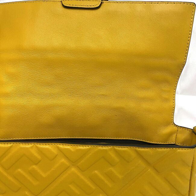 Fendi 2way Mamma Bucket Bag Yellow 8br600