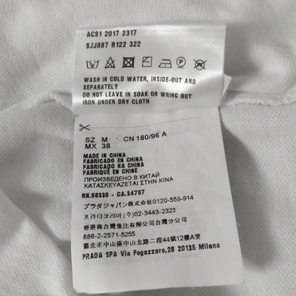 Prada Short Sleeve Polo Shirt Size M Men's - White X Red X Black