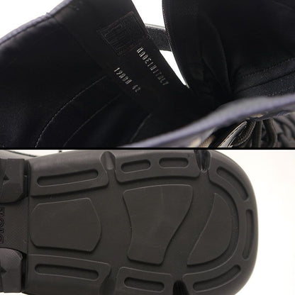 Dior Combat High Top Boots 42 Oblique Black And Navy