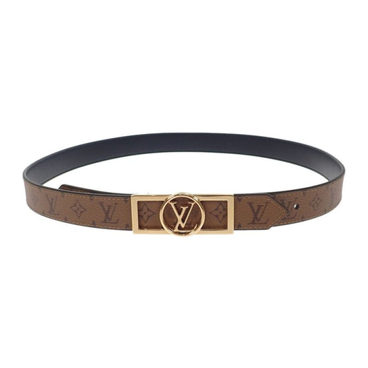 Louis Vuitton Dauphine 25mm (0.98in) Reversible 85 M0203v Monogram Belt Leather