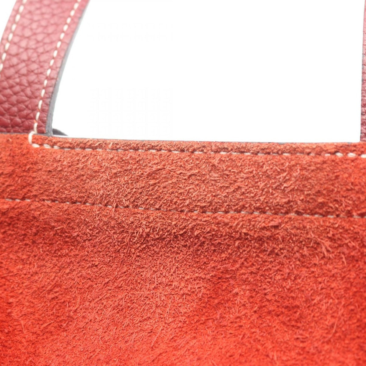 Hermes Handbag Halzan 31 Rouge Ash Leather Red — view 6
