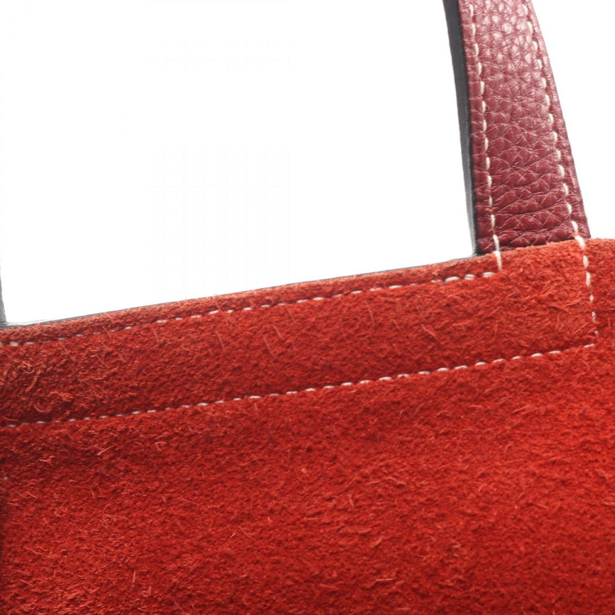 Hermes Handbag Halzan 31 Rouge Ash Leather Red — view 7