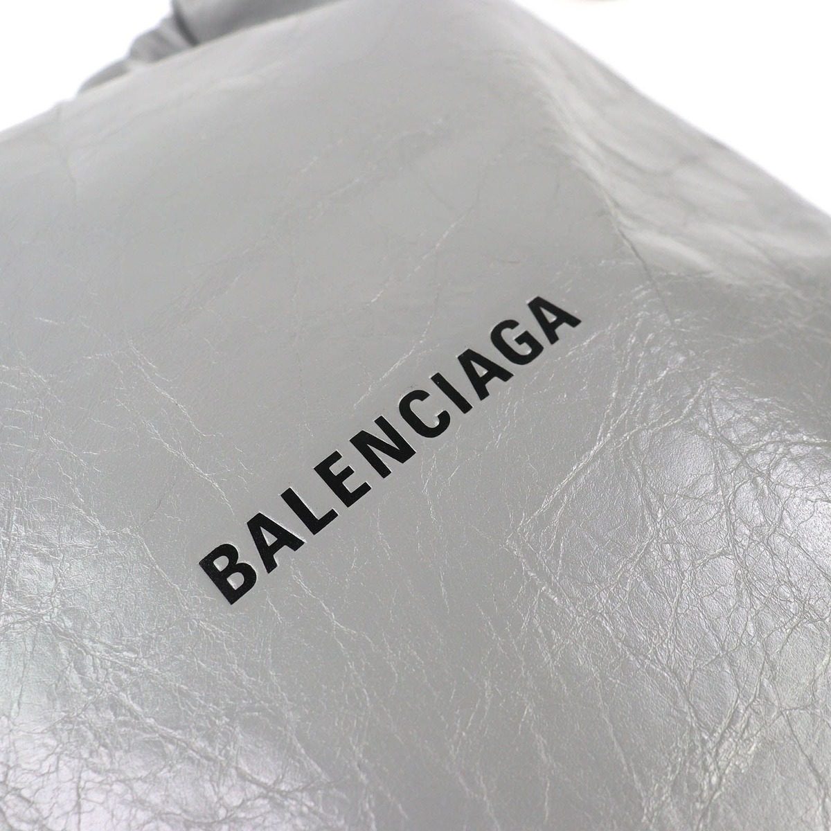Balenciaga Shopper Pouch Ali Narumskin Drawstring Gray Recommended — view 7