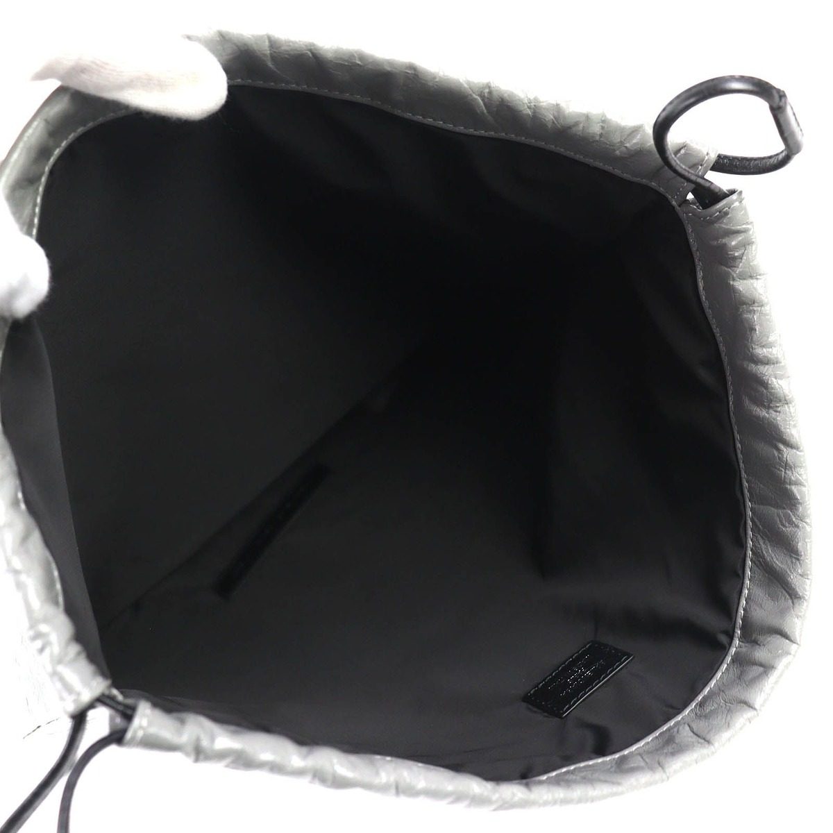 Balenciaga Shopper Pouch Ali Narumskin Drawstring Gray Recommended — view 9