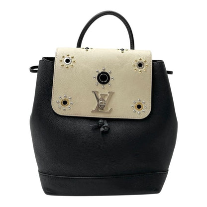 Louis Vuitton Lockme Backpack Studded Rucksack Daypack Black