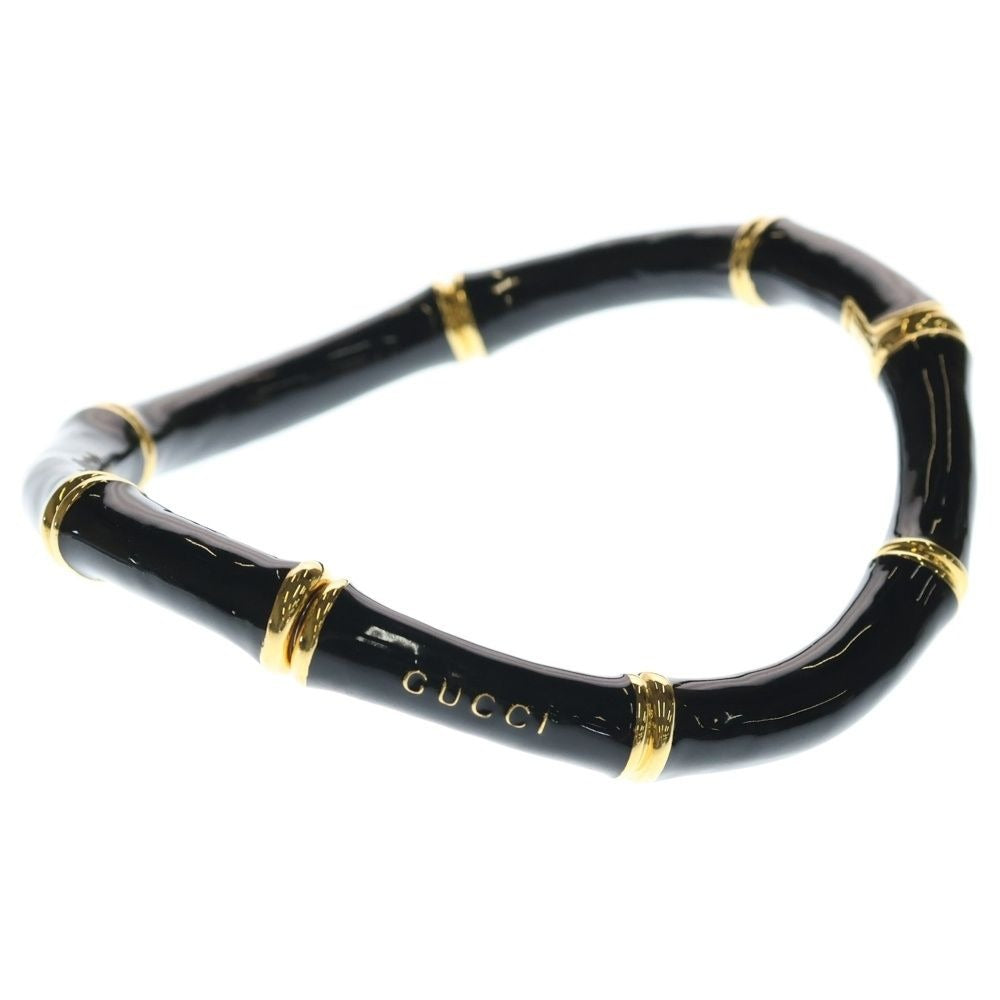 Gucci Bamboo Choker Necklace Black Gold