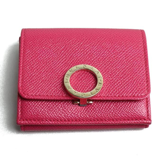 Bvlgari Trifold Wallet Pink