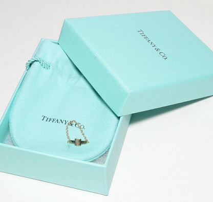 Tiffany & Co Ring 18K Yellow Gold TTWO Chain Ring