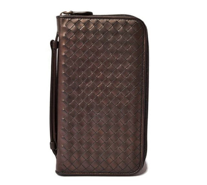 Bottega Veneta Long Wallet Travel Case Bottega Veneta Round Zipper Closure