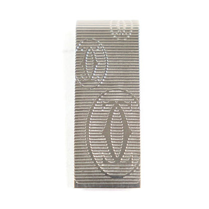 Cartier Happy Birthday 2C Decor Logo Engraved Bill Clip Billfold