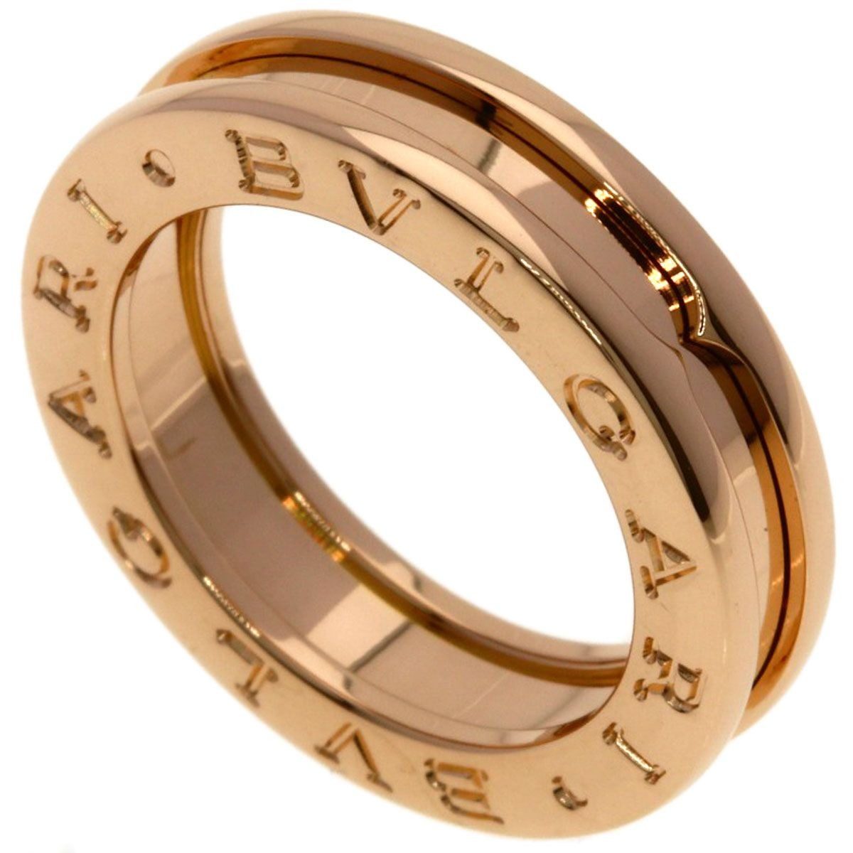 Bvlgari B-zero One Band 47 Ring 18k Pink Gold