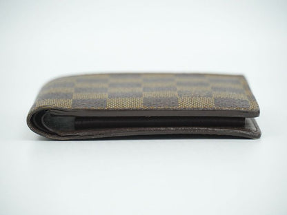 Authentic Louis Vuitton LV Portobier Carte Cles Di Monet Damier Ebène Fold