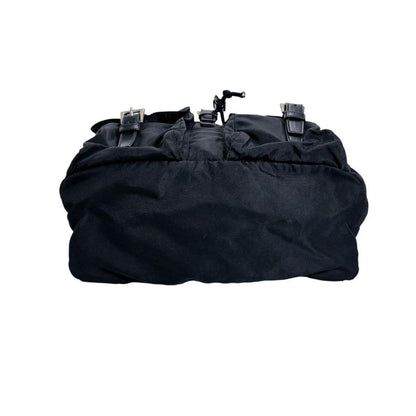 Prada Triangle Logo Backpack Daypack Prada Black