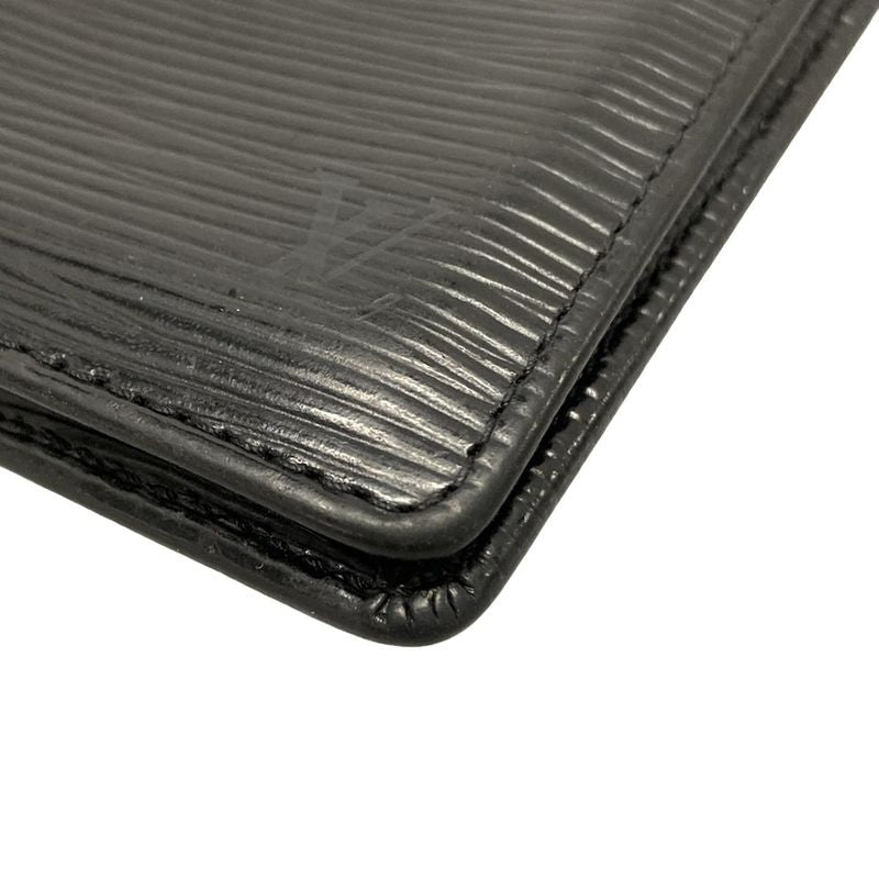 Louis Vuitton Epi Card Case With Organizer De Poche M63582 Noir Black Leather