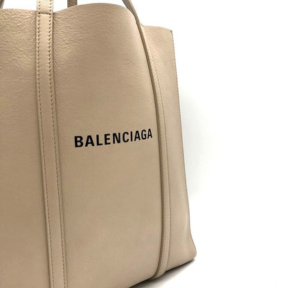 Balenciaga 551810 Everyday XS Tote Bag Leather Beige Women Men Fashion Gift