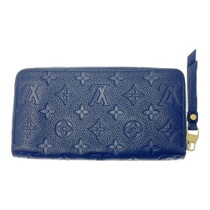Louis Vuitton M60570 Monogram Empreinte Leather Zippy Wallet Navy 371634 Long
