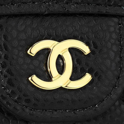 Chanel Card Case Porte-cartes A Rabat Classique Noir Black