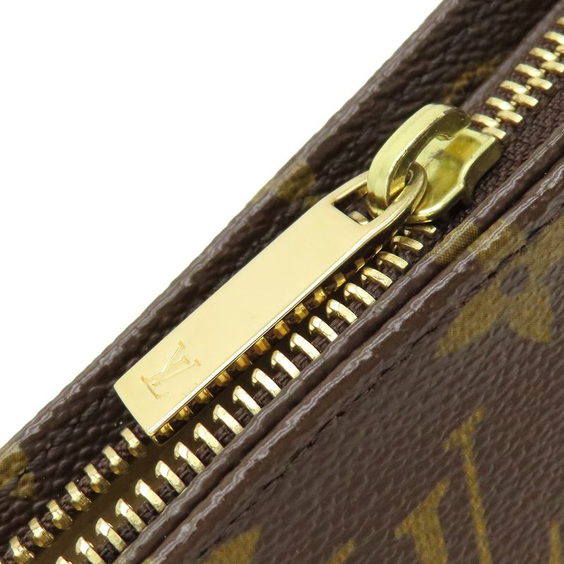 Louis Vuitton Handbag Looping MM Monogram Canvas Monogram Gold Hardware Brown