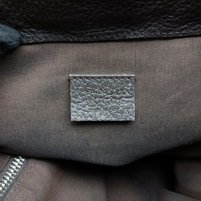 Guccigg Drawstring Ring Brown Canvas 449175 E021222378