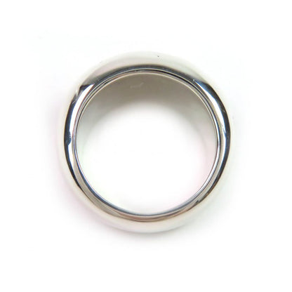 Chanel Sv925 Logo Engraved Wide Ring - Ring Accessory Silver Size Approx 11