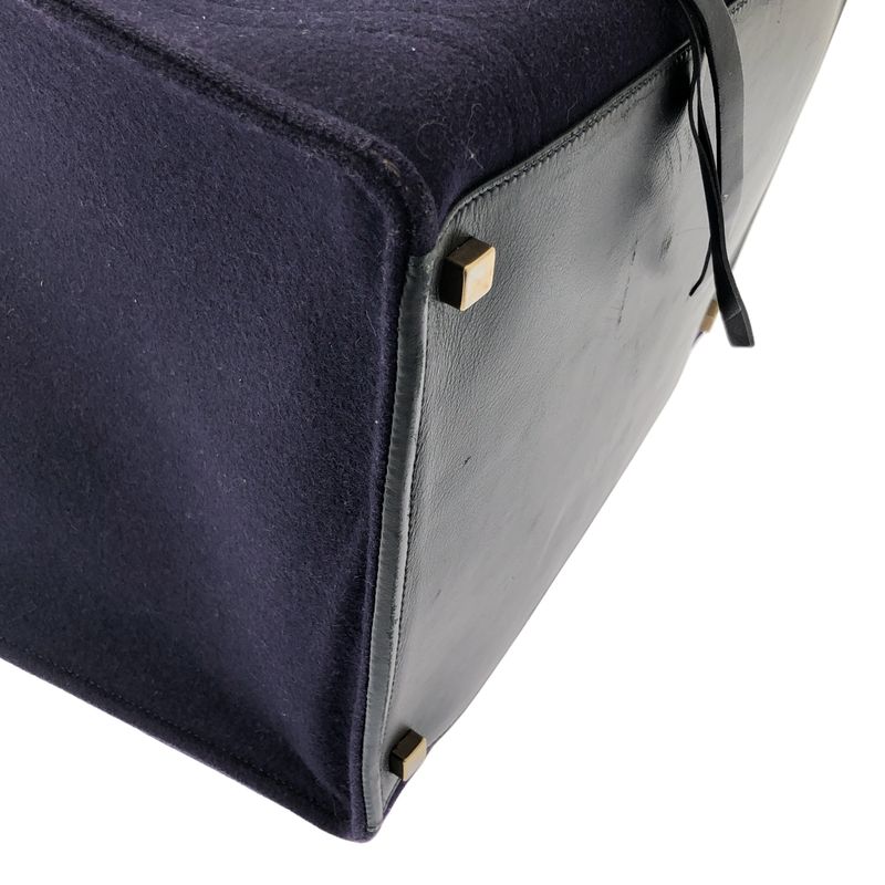 Celine Phoebe Philo Phoebe Luggage Phantom Felt Handbag - Navy - Women